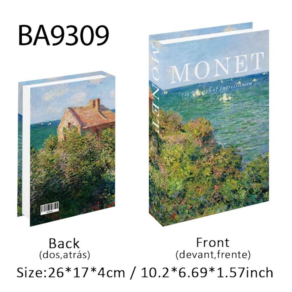 Decorative Book Box Fake Book Decor Coffee Table Books Storage Box Art Design 2