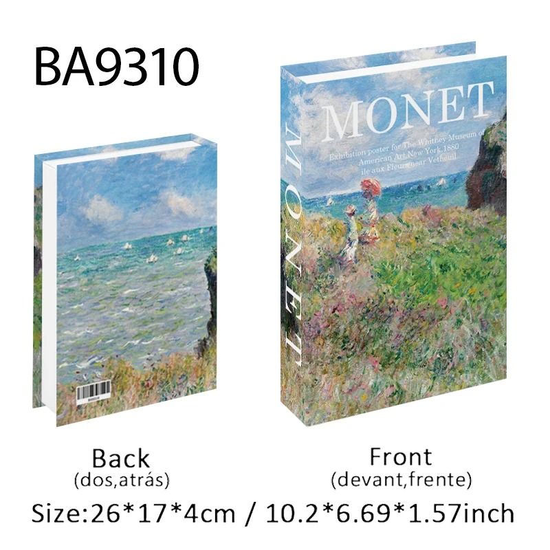 Decorative Book Box Fake Book Decor Coffee Table Books Storage Box Art Design 3