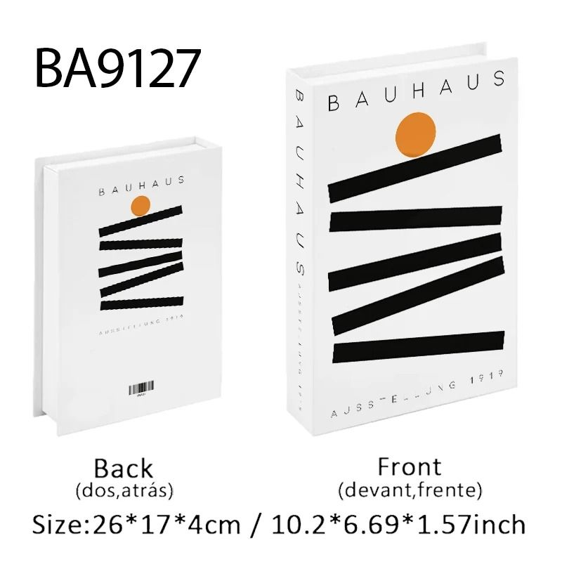 Decorative Book Box Fake Book Decor Coffee Table Books Storage Box Art Design 9