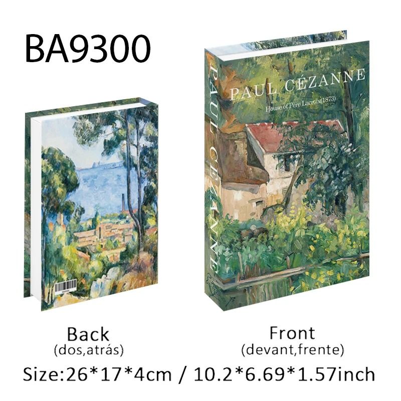 Decorative Book Box Fake Book Decor Coffee Table Books Storage Box Art Design 18