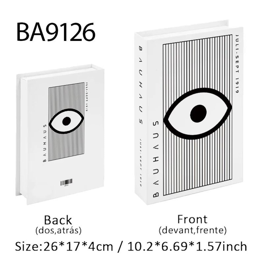 Decorative Book Box Fake Book Decor Coffee Table Books Storage Box Art Design 22