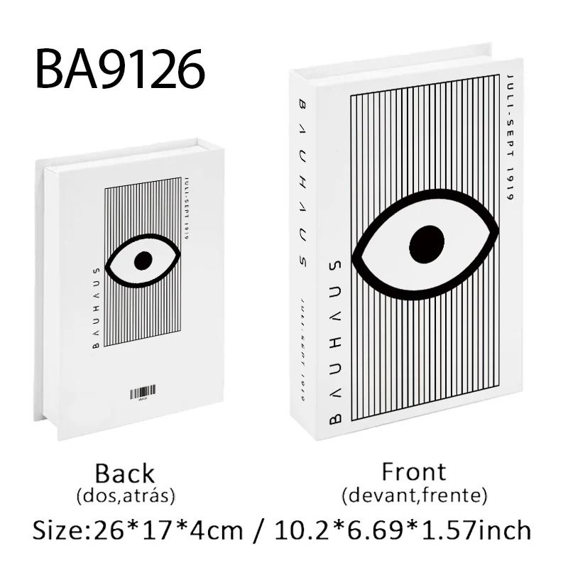 Decorative Book Box Fake Book Decor Coffee Table Books Storage Box Art Design 22