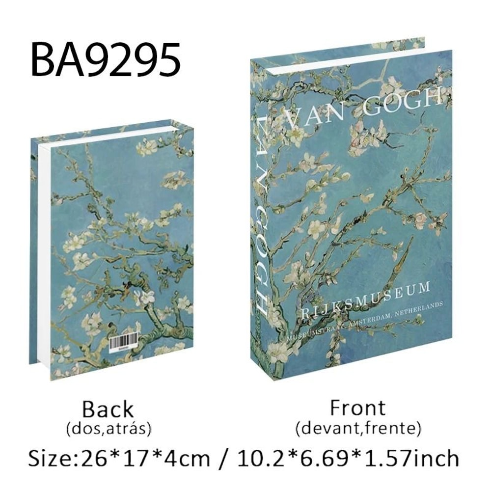 Decorative Book Box Fake Book Decor Coffee Table Books Storage Box Art Design 25