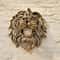 Gold Lion Head Wall Decor Luxury Resin Wall Sculpture Animal Wall Art 0