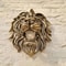 Gold Lion Head Wall Decor Luxury Resin Wall Sculpture Animal Wall Art 0