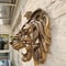 Gold Lion Head Wall Decor Luxury Resin Wall Sculpture Animal Wall Art 6