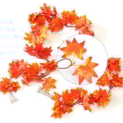 autumn maple leaf garland artificial fall decoration vine for thanksgiving and home decor