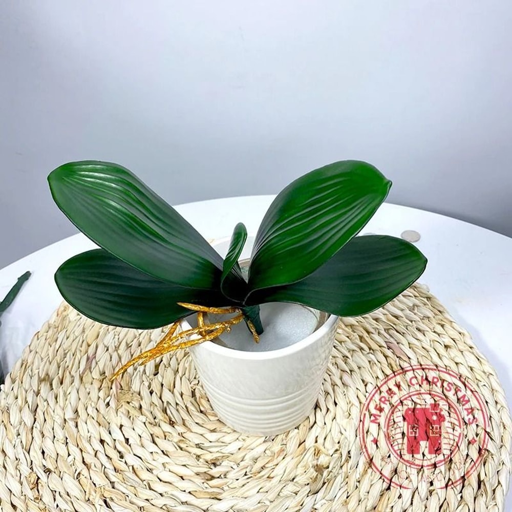 Artificial Orchid Leaves Fake Orchid Plant Leaves For Flower Arrangement And Home Decor 3