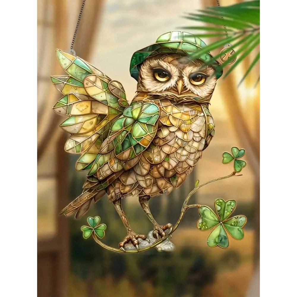 Colorful Owl Pendant Light Decorative Animal Hanging Lamp For Home Decor 12