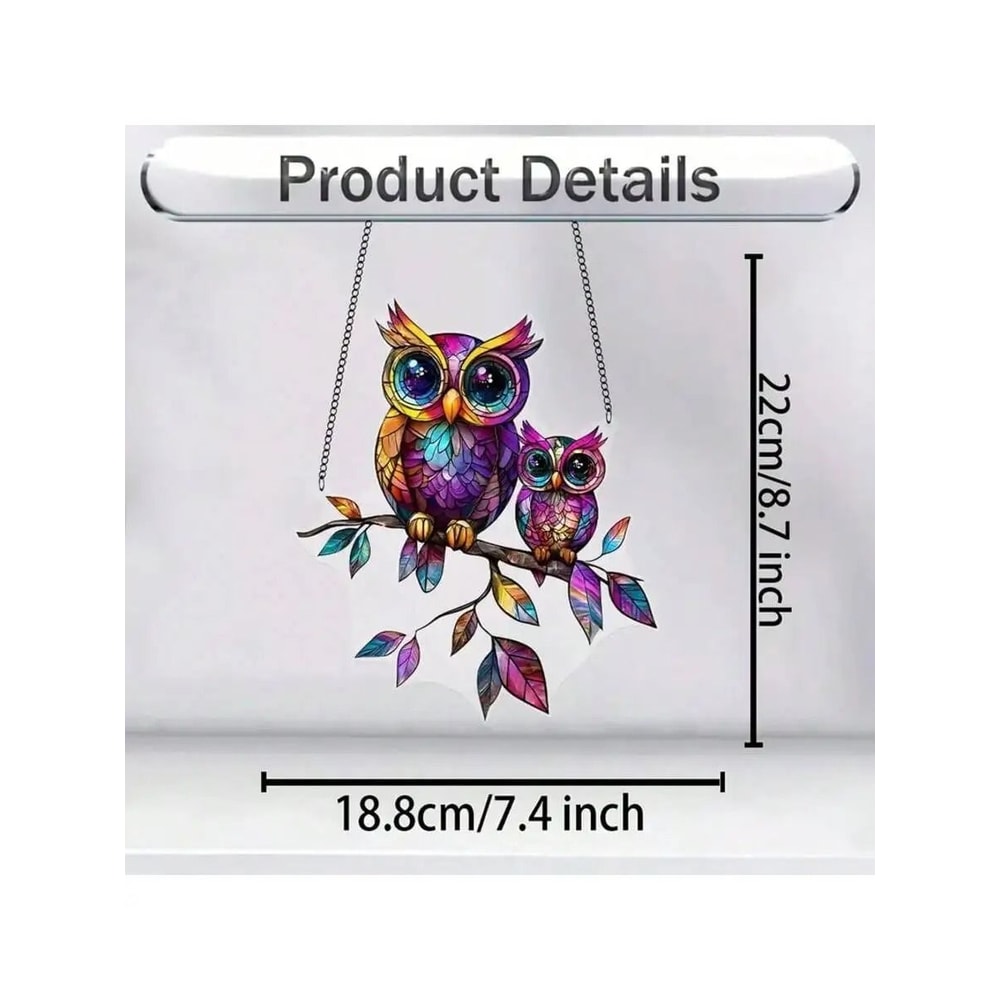 Colorful Owl Pendant Light Decorative Animal Hanging Lamp For Home Decor 3