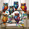 Colorful Owl Pendant Light Decorative Animal Hanging Lamp For Home Decor 9