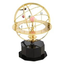 mechanical solar system orrery model metal planet desk decor