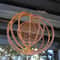 Rustic Metal Wind Spinner Spiral Weather Vane Outdoor Hanging Decor 0