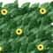 Artificial Ivy Privacy Fence With Sunflowers Outdoor Wall Decor Panel 1