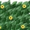 Artificial Ivy Privacy Fence With Sunflowers Outdoor Wall Decor Panel 1