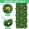 Artificial Ivy Privacy Fence With Sunflowers Outdoor Wall Decor Panel 4