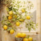 Retro Lemon Canvas Wall Art Botanical Fruit Poster For Kitchen And Living Room 2