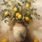 Retro Lemon Canvas Wall Art Botanical Fruit Poster For Kitchen And Living Room 3