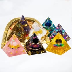 crystal pyramid generator chakra healing reiki energy decor