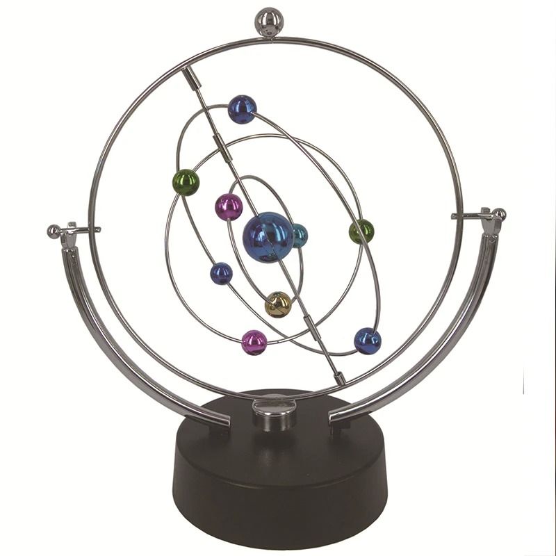 Perpetual Motion Desk Toy Rotating Celestial Globe Kinetic Decor 3