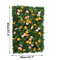 Artificial Grass Wall Panel Greenery Backdrop With Flowers Privacy Hedge Screen 9