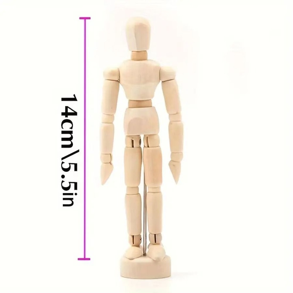 Wooden Drawing Mannequin Posable Artist Sketch Figure Model 3