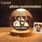 Custom Crystal Ball Night Light Personalized 3D Photo LED Lamp Gift 5