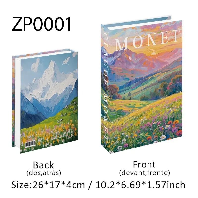 Luxury Fake Book Storage Box Decorative Coffee Table Decor Book With Hidden Storage 10