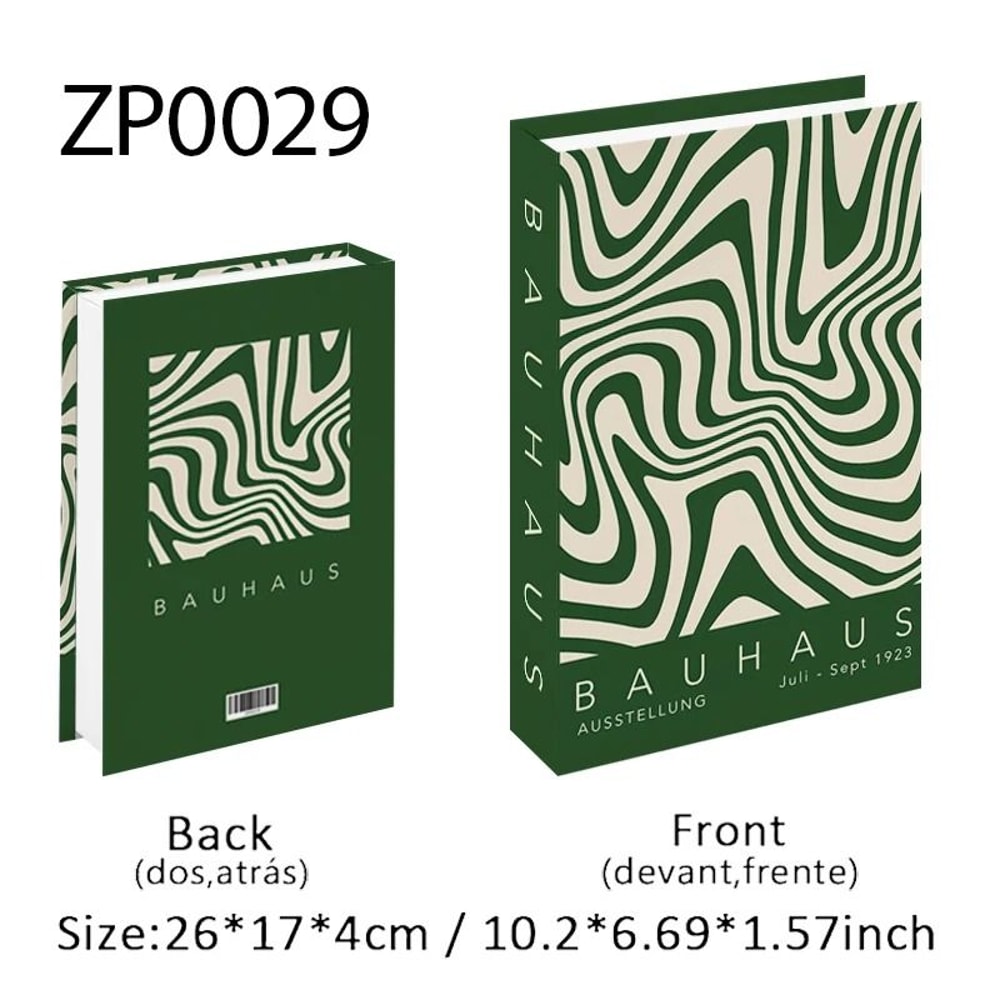 Luxury Fake Book Storage Box Decorative Coffee Table Decor Book With Hidden Storage 7