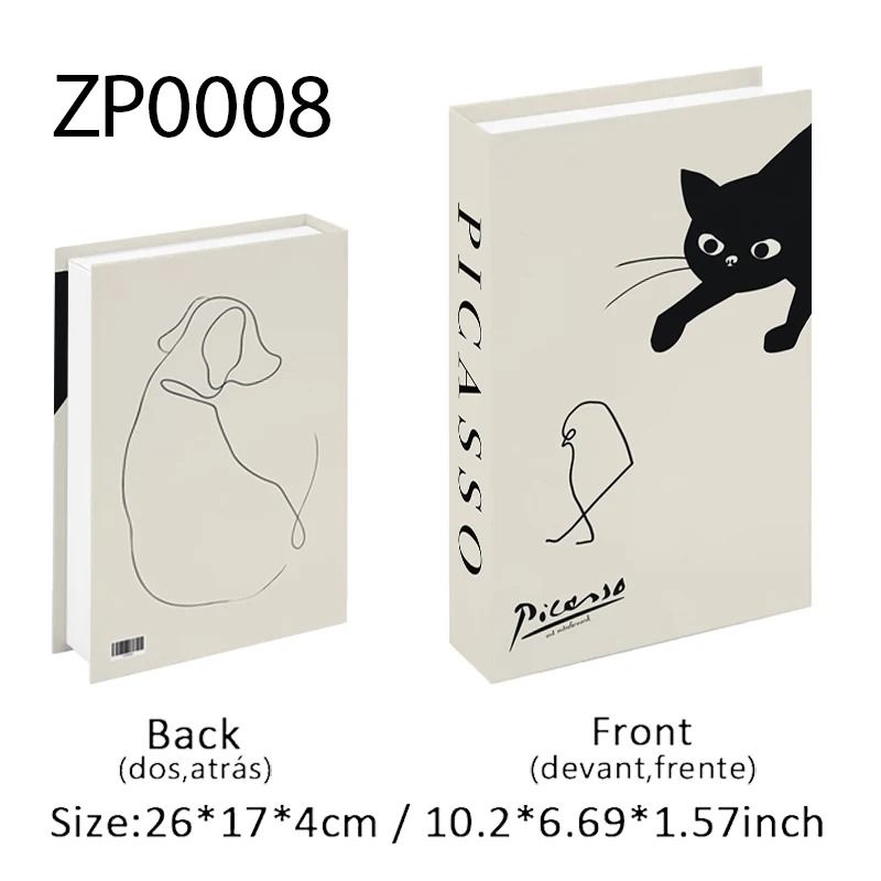 Luxury Fake Book Storage Box Decorative Coffee Table Decor Book With Hidden Storage 27