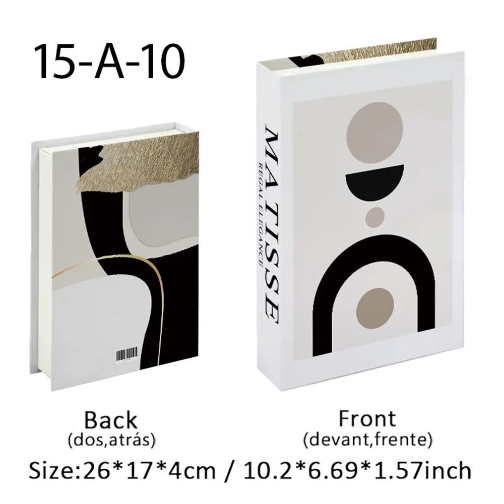Luxury Fake Book Storage Box Decorative Coffee Table Decor Book With Hidden Storage 20
