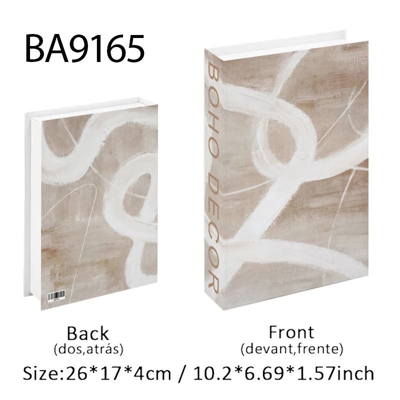 Luxury Fake Book Storage Box Decorative Coffee Table Decor Book With Hidden Storage 21