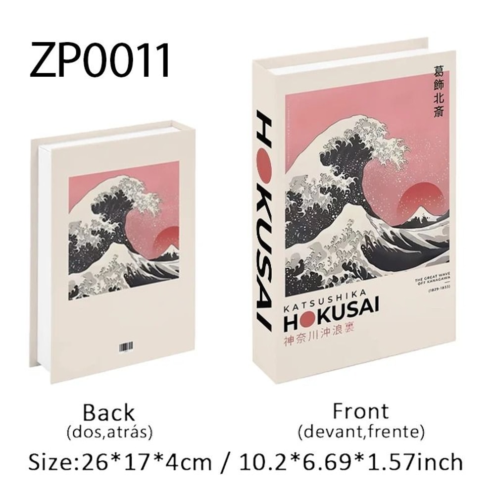 Luxury Fake Book Storage Box Decorative Coffee Table Decor Book With Hidden Storage 23