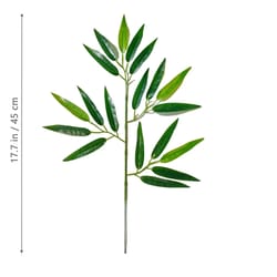 artificial bamboo leaves tall fake bamboo plant realistic indoor office greenery decor