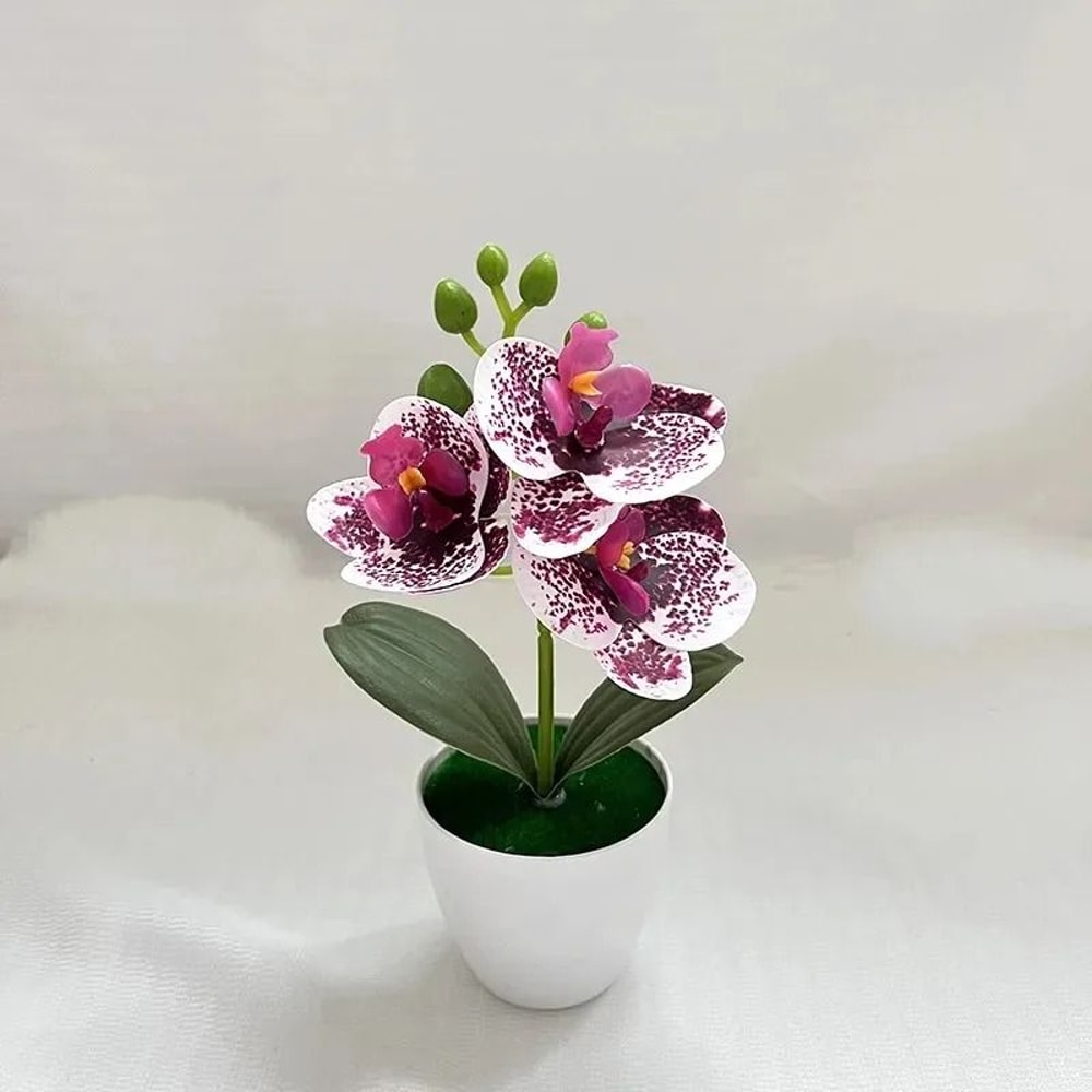 Artificial Bonsai Plant Potted Mini Desk Plant Decor For Home And Office 4