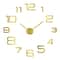 3D DIY Wall Clock Luminous Frameless Modern Wall Clock Decor For Living Room 3