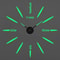 3D DIY Wall Clock Luminous Frameless Modern Wall Clock Decor For Living Room 25