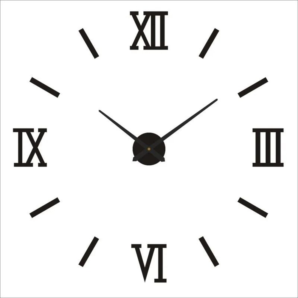 3D DIY Wall Clock Luminous Frameless Modern Wall Clock Decor For Living Room 26
