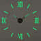 3D DIY Wall Clock Luminous Frameless Modern Wall Clock Decor For Living Room 22