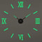 3D DIY Wall Clock Luminous Frameless Modern Wall Clock Decor For Living Room 22