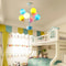 Kids Balloon Chandelier Wooden Ceiling Light Sputnik Style For Girls Room 11