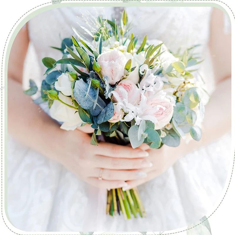 Artificial Eucalyptus Leaves Bulk Greenery Stems For Wedding Floral Decor 6