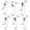 Mini Fairy Garden Figurines Set Garden Fairy Stakes Outdoor Decor 1