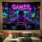 Fluorescent Gamer Tapestry Gaming Room Decor Esports Wall Hanging 1