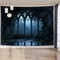 Gothic Window Landscape Tapestry Forest Wall Hanging Nature Decor 13