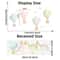 Watercolor Hot Air Balloon Nursery Wall Stickers Kids Room Decor 2