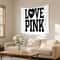 Pink Love Wall Tapestry Aesthetic Bedroom Wall Hanging Decor 3