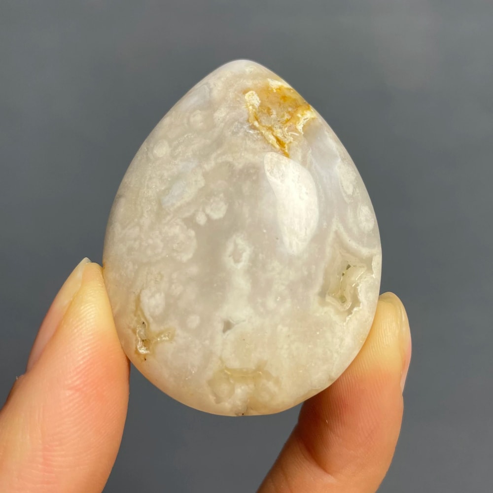 Natural Agate Pendant Healing Crystal Necklace Polished Quartz Stone Decor 6