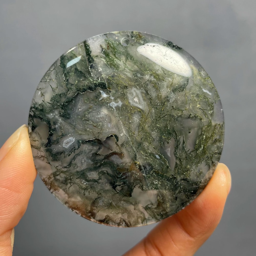 Natural Agate Pendant Healing Crystal Necklace Polished Quartz Stone Decor 8