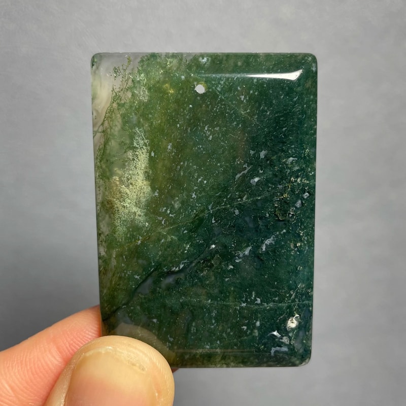 Natural Agate Pendant Healing Crystal Necklace Polished Quartz Stone Decor 25